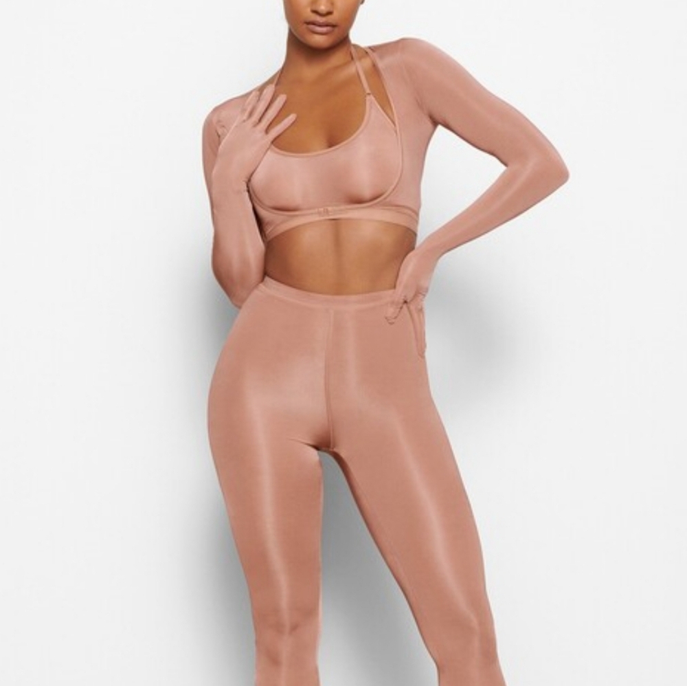 SKIMS Jelly crop top with gloves open bust *matching stockings in closet*